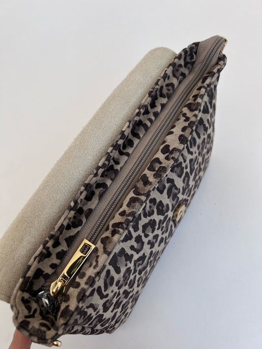 Elin Leopard Bag | 100% Suede